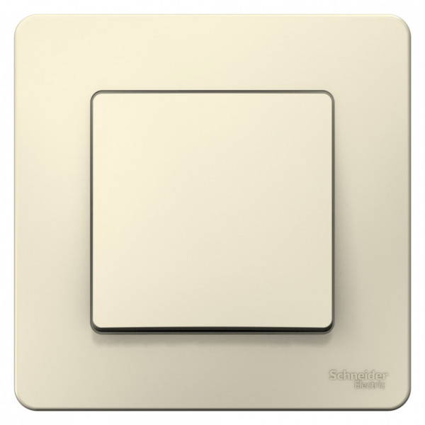 Переключатель Schneider Electric BLANCA 1-клав. С/У, 10АХ/250B МОЛОЧНЫЙ
