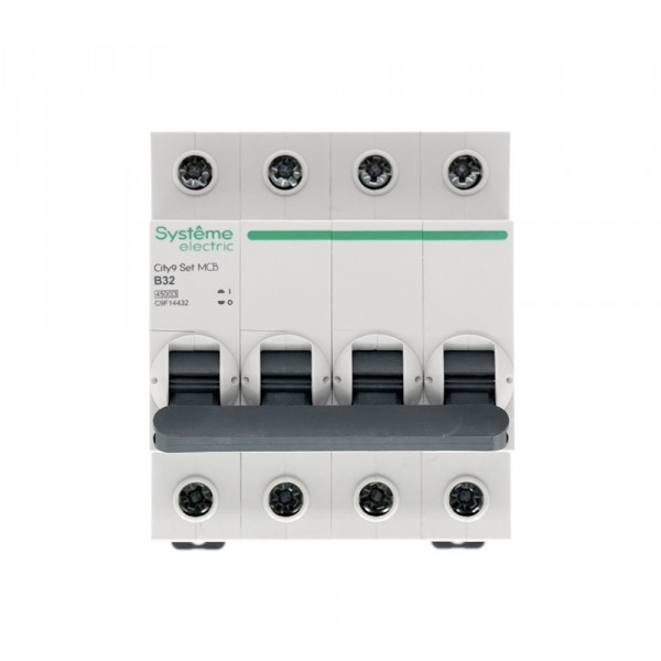 City9 Set Автоматический выключатель (АВ) B 32А 4P 4.5kA 400В