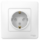 Розетка Schneider Electric BLANCA 1-мест. заземл.+шторки С/У 16А/250В БЕЛЫЙ