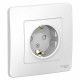 Розетка Schneider Electric BLANCA 1-мест. заземл.+шторки С/У 16А/250В БЕЛЫЙ