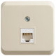 Розетка Schneider Electric ЭТЮД компьютерная RJ45 кат.5е О/У КРЕМОВЫЙ