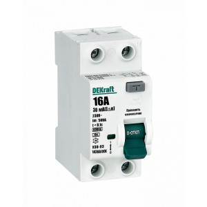 Выкл. диф. тока (ВДТ) УЗО-03 электромех. 2P 16А 30мА тип A 6кА