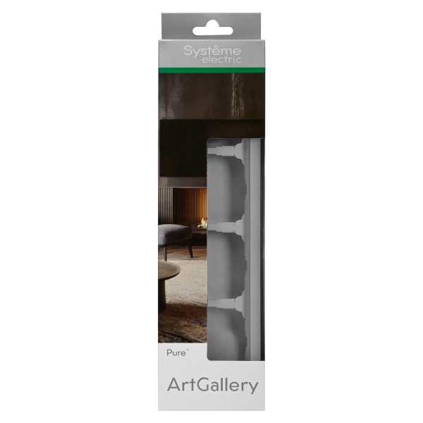ARTGALLERY PURE 4-постовая РАМКА, МАТОВОЕ ОРГАНИЧЕСКОЕ СТЕКЛО БЕЛЫЙ