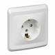 Розетка Schneider Electric ЭТЮД 1-мест. С/У с заземл. 16А/250В БЕЛЫЙ