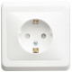 Розетка Schneider Electric ЭТЮД 1-мест. С/У с заземл. 16А/250В БЕЛЫЙ