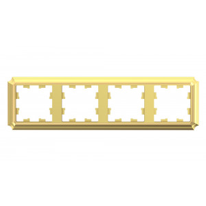 ATLASDESIGN ANTIQUE 4-постовая РАМКА, универсальная, ЗОЛОТО
