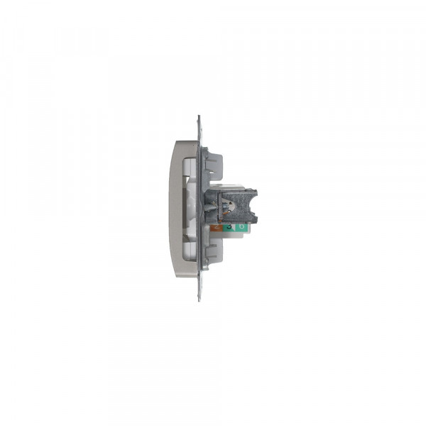 GLOSSA РОЗЕТКА компьютерная RJ45 кат. 5e, механизм, ПЛАТИНА
