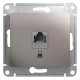 GLOSSA РОЗЕТКА компьютерная RJ45 кат. 5e, механизм, ПЛАТИНА