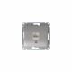 GLOSSA РОЗЕТКА компьютерная RJ45 кат. 5e, механизм, ПЛАТИНА