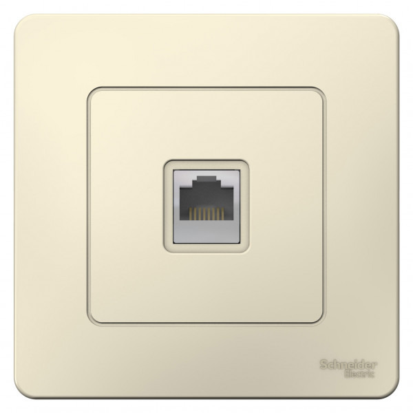 Розетка Schneider Electric BLANCA компьютерная RJ45 кат.5e С/У МОЛОЧНЫЙ
