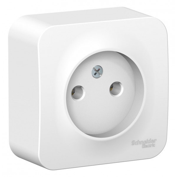 Розетка Schneider Electric BLANCA 1-мест. О/У 16А/250В БЕЛЫЙ