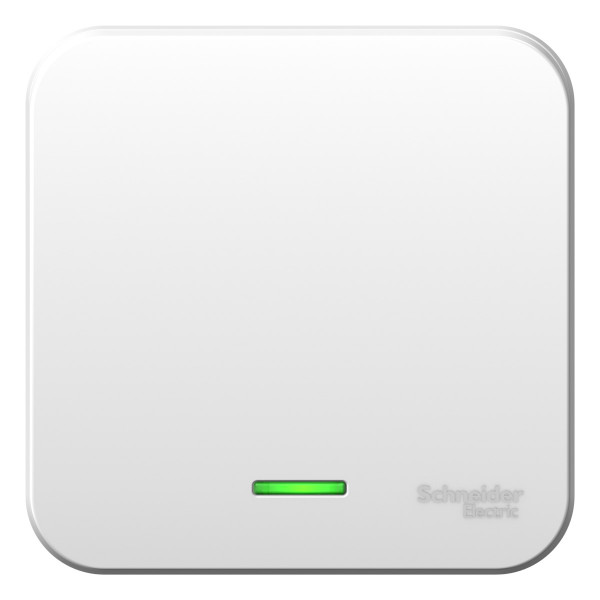Выключатель Schneider Electric BLANCA 1-клав. с подсветкой О/У 10А/250B БЕЛЫЙ