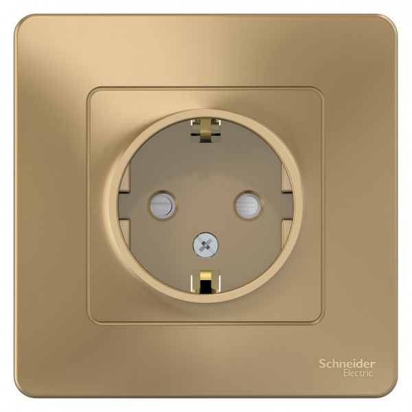 Розетка Schneider Electric BLANCA 1-мест. заземл.+шторки С/У 16А/250В ТИТАН