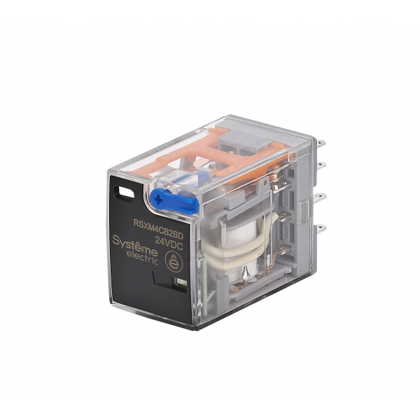 Реле 5A 4CO 24VDC тест кнопка LED