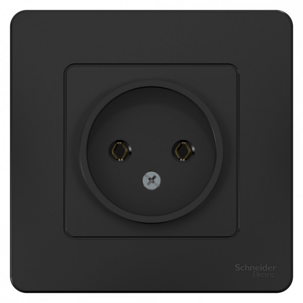 Розетка Schneider Electric BLANCA 1-мест. С/У 16А/250В АНТРАЦИТ