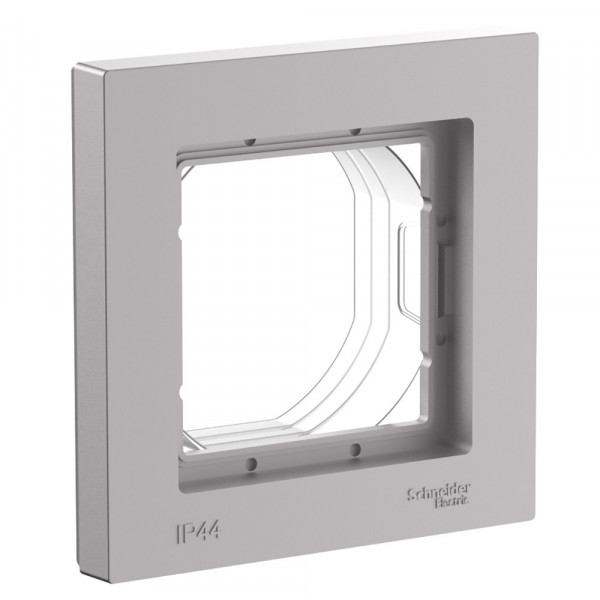 ATLASDESIGN AQUA 1-постовая РАМКА, IP44, АЛЮМИНИЙ