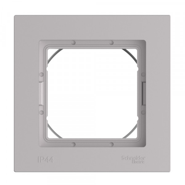 ATLASDESIGN AQUA 1-постовая РАМКА, IP44, АЛЮМИНИЙ