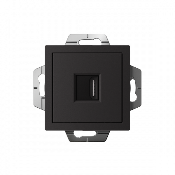 ATLASDESIGN РОЗЕТКА HDMI, механизм, КАРБОН