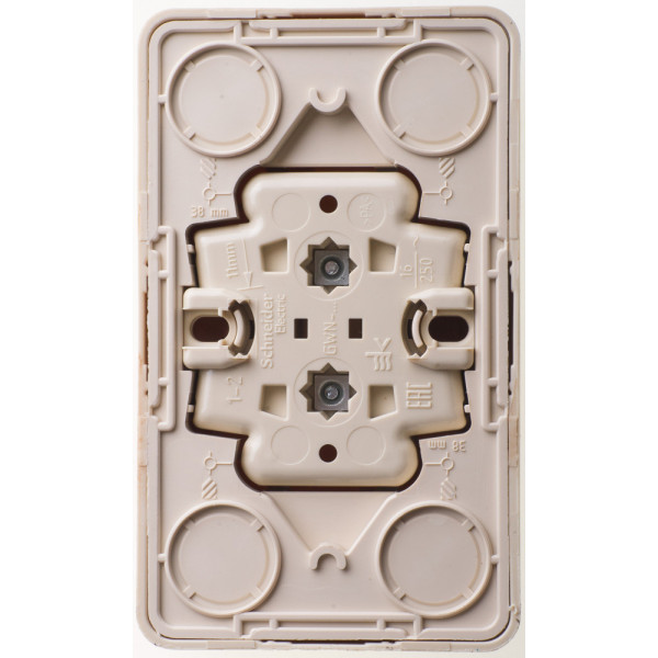 Розетка Schneider Electric ЭТЮД 2х-мест. О/У 16А/250В СОСНА