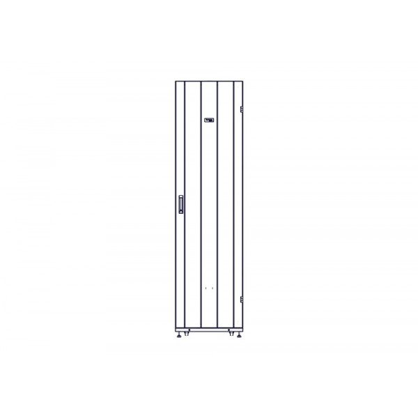 Шкаф Systeme Electric, серия Uniprom, 48U-600/1200, боковые панели 4шт, черный