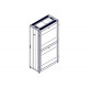 Шкаф Systeme Electric, серия Uniprom, 48U-600/1200, боковые панели 4шт, черный