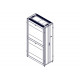 Шкаф Systeme Electric, серия Uniprom, 48U-600/1200, боковые панели 4шт, черный
