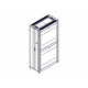 Шкаф Systeme Electric, серия Uniprom, 48U-600/1200, боковые панели 4шт, черный
