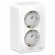 Розетка Schneider Electric BLANCA 2х-мест. заземл.+шторки О/У 16А/250В БЕЛЫЙ